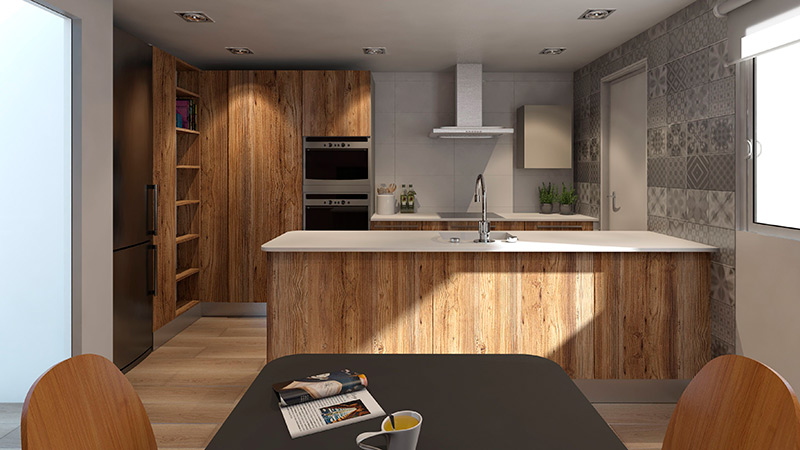 reforma cocina 3d
