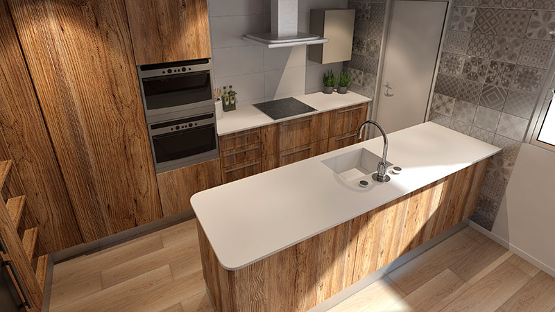 reforma cocina 3d